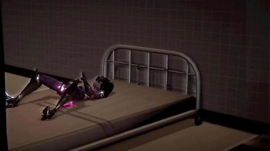 The Naughty Night of a Widowed MILF and Two Kinky Teenage Girls! (Widowmaker Trap Tracer 3D)