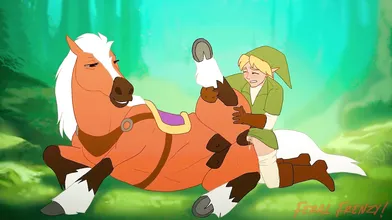 Riding Epona with Link and Paloma-Paloma in a Hentai Video