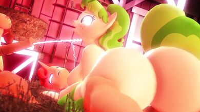 The Umbral Pony is clocked and remastered in an MLP Hentai scene