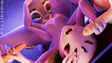 Judy and Muffet [Wigfritter] have a steamy lesbian encounter in the field