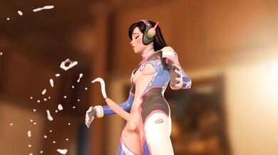 Overwatch Heroine Takes on Gangbang - [CumshotMILF]