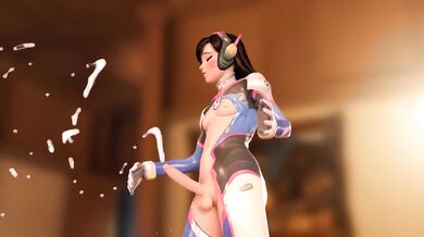 Overwatch Heroine Takes on Gangbang - [CumshotMILF]