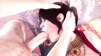 The Dragon Age: Morrigans Face-Fucking Adventures with Lorgegucas