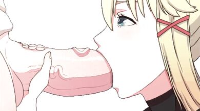 In the dark, his cock gets sucked by a mysterious lady