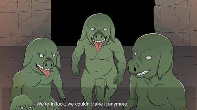 Ross gets pounded by a group of Goblins while on a quest to save the kingdom from evil forces