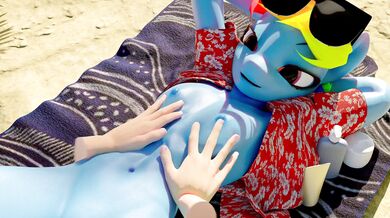 Watch Rainbow Dash give a sensual massage to Mel Velvin in stunning 4k ultra HD porn video