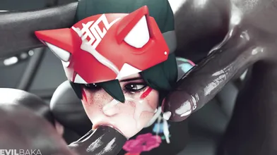 Blacked - Kirikos Street Blowjob 4k (Uncensored)