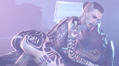 Rebecca Black gets fucked by an alien in Mass Effect: Jack and the Bluelight SFM