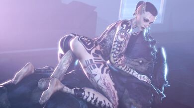 Rebecca Black gets fucked by an alien in Mass Effect: Jack and the Bluelight SFM