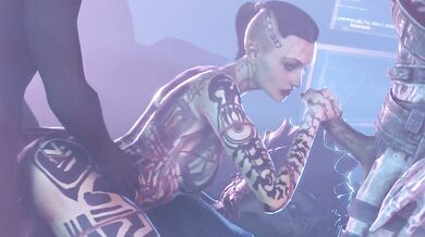 Rebecca Black gets fucked by an alien in Mass Effect: Jack and the Bluelight SFM