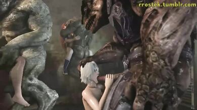 Supernatural Slutfest: DoA Girls and Monster Orgy - Rrostek