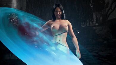 Fulfilling fantasies! Kenshis second fatality remake on naked Kitana with live cam show