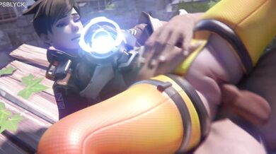 Tracer Gets Blacked Outdoors in a Steamy Sex Scene