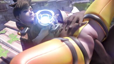 Tracer Gets Blacked Outdoors in a Steamy Sex Scene