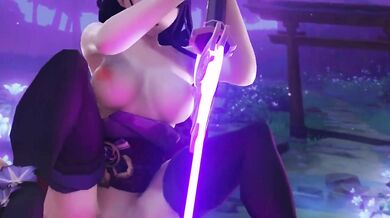 Ride the Dragon of Genshin Impact with Shogun, Raiden, Baal and their Huge Cocks!