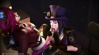 A sunny day at the park turns steamy when Caitlyn, Kiramman and Vi engage in an outdoor blowjob session that leaves them all breathless (literally)!