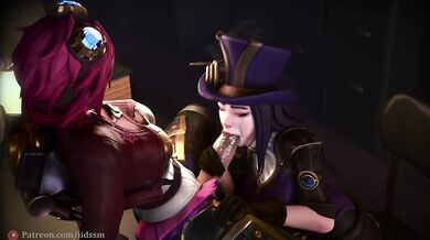 A sunny day at the park turns steamy when Caitlyn, Kiramman and Vi engage in an outdoor blowjob session that leaves them all breathless (literally)!