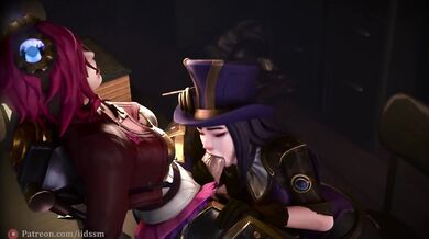 A sunny day at the park turns steamy when Caitlyn, Kiramman and Vi engage in an outdoor blowjob session that leaves them all breathless (literally)!