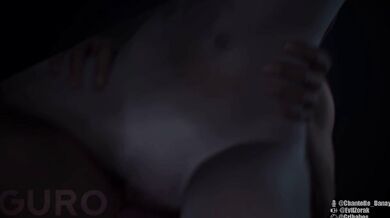 Jinx gets double penetrated by a hot couple in this sexy lesbian porn video!