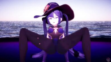 Sexy Mona Genshin Impact Booty Shaking Ass Dance - MMD Hentai Animation Video!