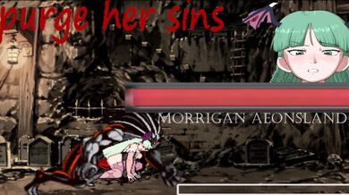 Purging her sins with Morrigan, a seductive demoness takes on an unsuspecting mortal in a sensual game of pleasure and pain