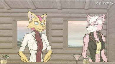 Fox McCloud, x Fara Phoenix and Mr Safety Lions Hentai Adventure