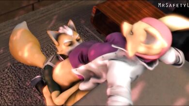 Fox McCloud, x Fara Phoenix and Mr Safety Lions Hentai Adventure