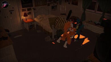 Blemder and Renamon find happiness in each other as they explore their sexuality in a room of passion and desire