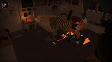 Blemder and Renamon find happiness in each other as they explore their sexuality in a room of passion and desire