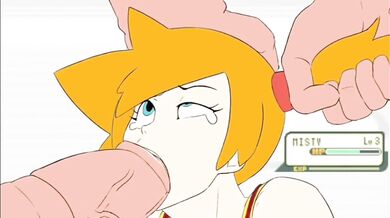 Watch as Misty, the gym leader of Cerulean City, takes on a new challenge - sucking dick! Anything goes in this extended hentai PORN video