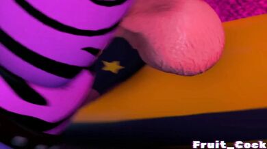 Mischievous Bunny gets a wild ride with sexy Glamrock Foxy