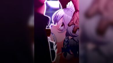 Watch as this sexy babe receives the most amazing blowjob ever!