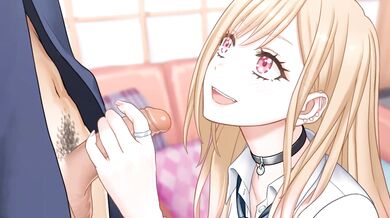 Riko Matsumoto gives a deep throat blowjob with her marine lover