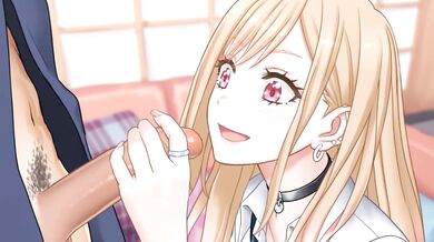 Riko Matsumoto gives a deep throat blowjob with her marine lover