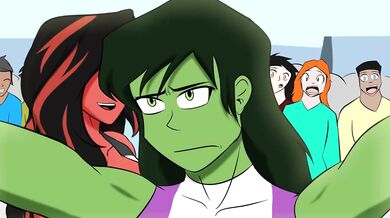 The Incredible She-Hulk Gets Wedgied by the Killer WC!