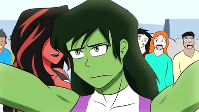The Incredible She-Hulk Gets Wedgied by the Killer WC!