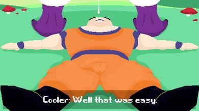 Watch as Krillin gets groped by Coolers sexy, slippery fingers!