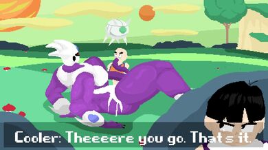 Watch as Krillin gets groped by Coolers sexy, slippery fingers!