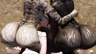 The Cat Crew: Moms, Milfs and Futanari Redheads Fuck Huge Cocks in the First Part of a Hentai Video Porn Series