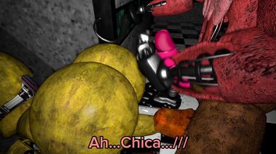 Mature woman pleasures her sexy booty with fox tail while getting fucked by hot chicas in the woods