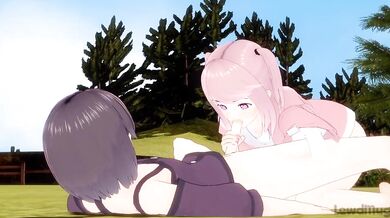 Mia Reyes fucks two men at once in the city parking lot