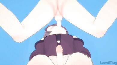 Mia Reyes fucks two men at once in the city parking lot