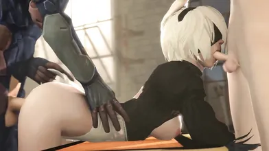 The Perfect Android, 2B, is the Ultimate Fembot in Nier Automata - A Robotic Rock PMV