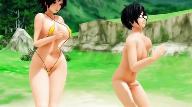 Mommy forces daughter to kiss her, but she doesnt seem too upset about it