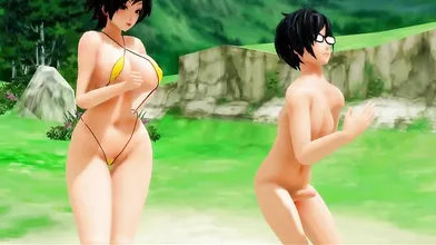 Mommy forces daughter to kiss her, but she doesnt seem too upset about it