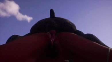 Monsters Fury! Jadeen gets pounded from behind while on all fours