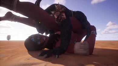 Monsters Fury! Jadeen gets pounded from behind while on all fours