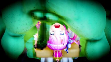 Luna gets her mouth fucked by Orcs