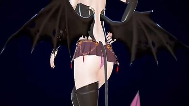 The seductive stride of a demoness or Sexy strides of the horned temptress