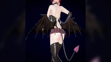 The seductive stride of a demoness or Sexy strides of the horned temptress